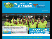 Tablet Screenshot of lakeshoreweekendsheboygan.com